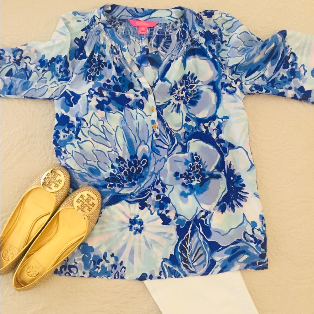 Lilly Pulitzer Silk Elsa Top - Picture 4 of 9